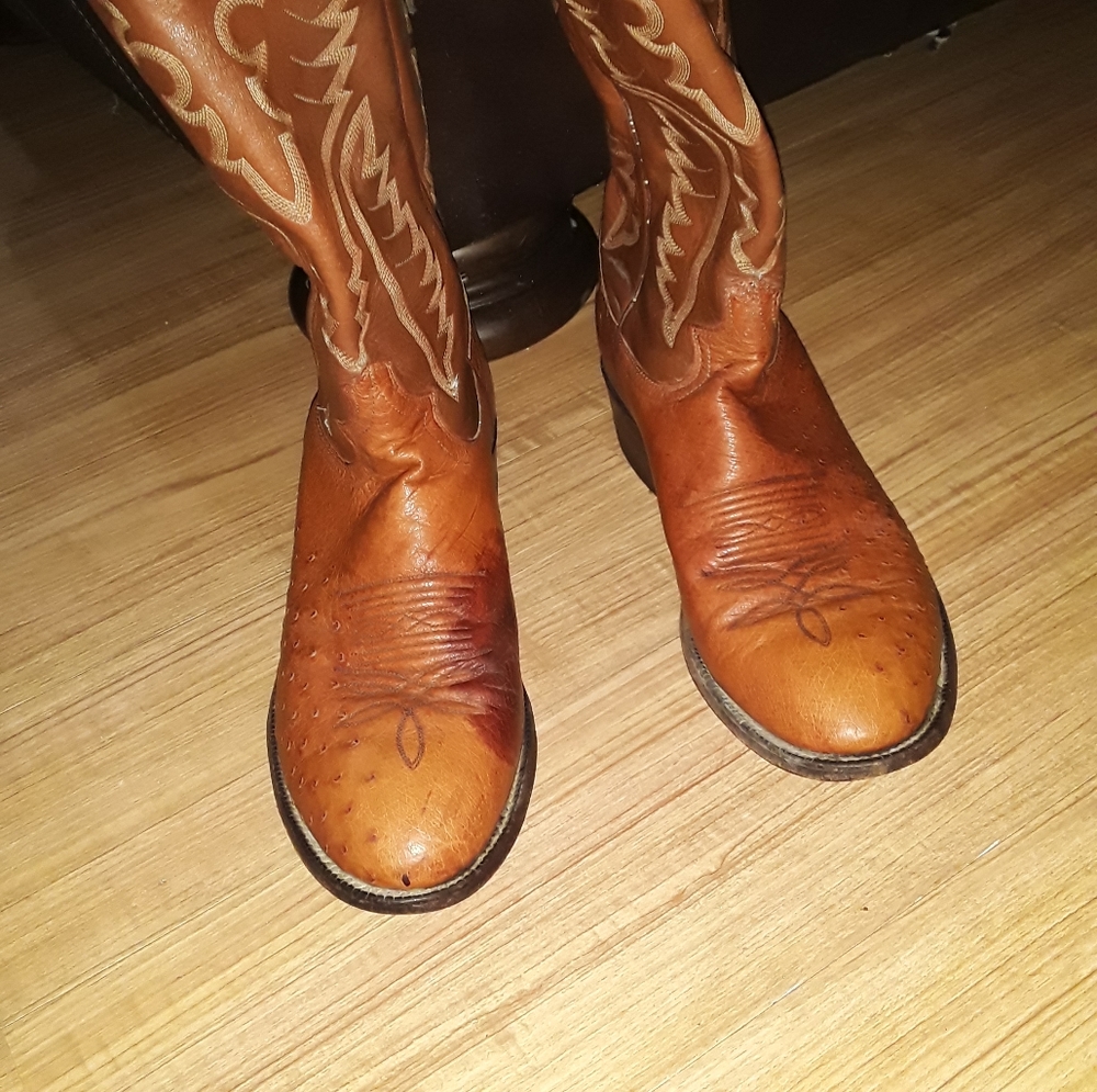 Justin Ostrich Boots